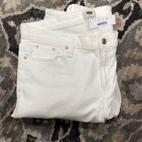 J. Crew 8" toothpick jean in white - Picture 6 of 7